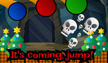 It's coming, jump!