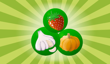 Merge of Berries and Vegetables 2048: Garden Magic