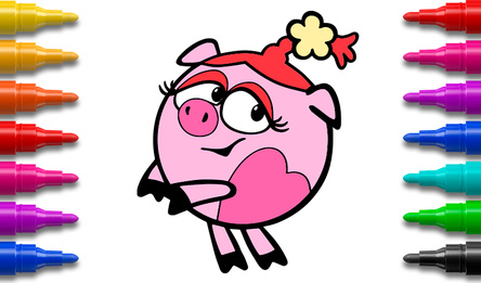 Coloring Game for Kids: Cartoons
