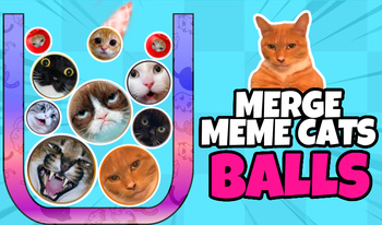 Merge Meme Cats: Balls