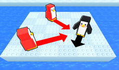 Knockout - Push Penguins on Ice!