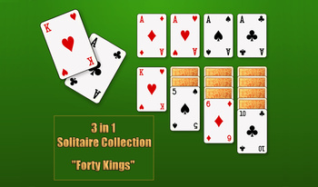 3 in 1 Solitaire Collection "Forty Kings"