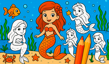 Mermaids: Magic Coloring Book for Girls