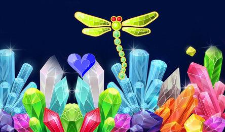Connect the crystals: Treasure!