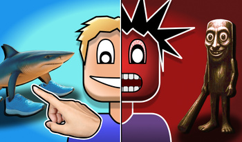 Obby and the Italian Brainrot: Are you scared?