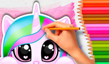 Dessine un poney: livre de coloriage ASMR