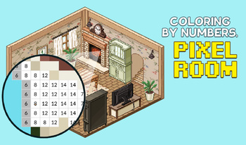 Coloring by Numbers. Pixel Room