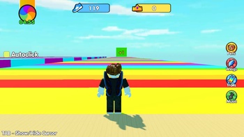Obby: +1 Speed Per Click Escape (由 AquaGames 开发): 在 AllWebGames 上免费在线游玩