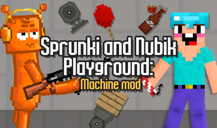 Sprunki and Nubik Playground: Machine mod