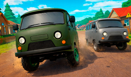 Crazy off-road racing-The conquest of the village