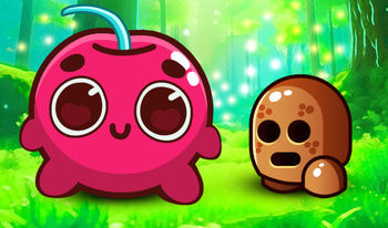 Cherry ball vs 5 emoji enemies