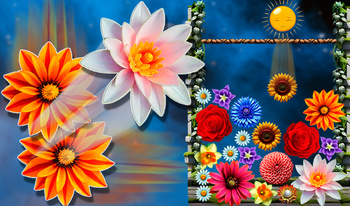 Merge flowers 2048