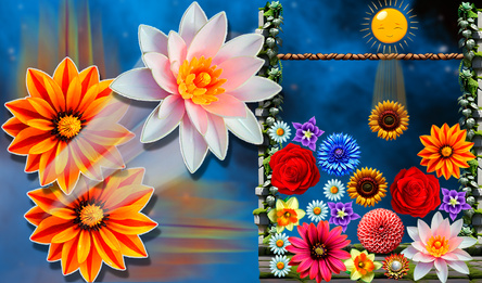Merge flowers 2048