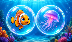Bubble words: association