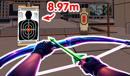 Archery with 3D physics