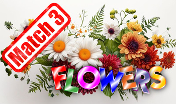 Match 3 - Flowers