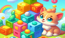 Multi -colored cubes.