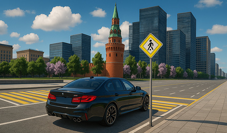 Shashki On Cars in Moscow