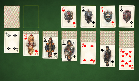 Solitaire "Ace Up"