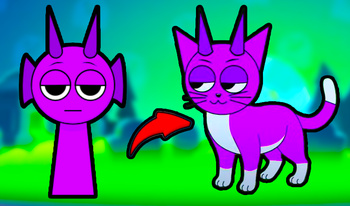 Sprunki: Merge Cats Sprunki