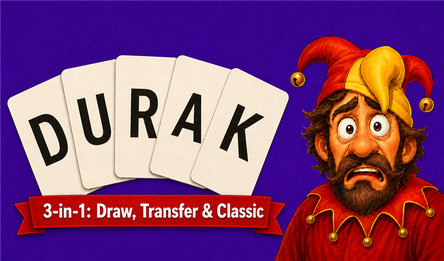 Durak 3-in-1: Draw, Transfer & Classic