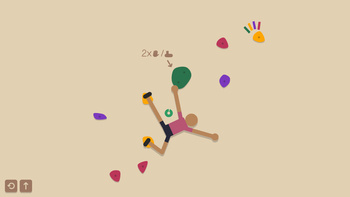 Stickman Rock climber