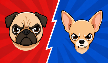 Pugs vs. Chihuahuas. Clicker