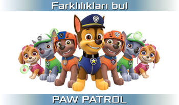 Farklılıkları bul: PAW PATROL