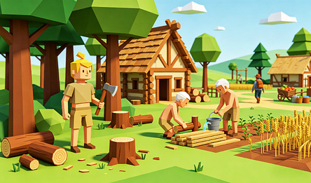 Cozy Hamlet Builder
