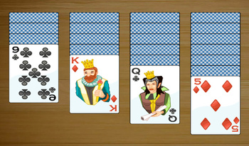 Kartlarda Klondike Solitaire