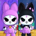 Where's the difference, Kuromi?