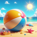 Beach ball 3D