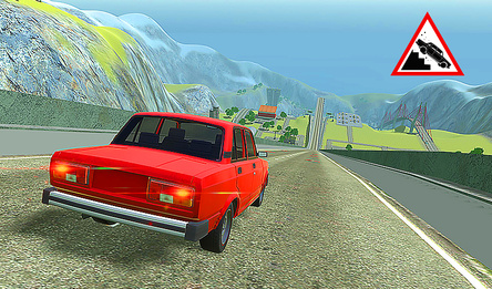 Ramp Jump Car Crash