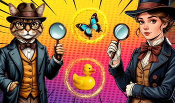 Hidden Object: Miss Holmes and her cat