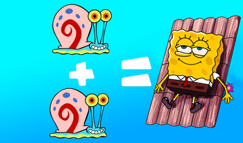 Sponge bob. Merge bubbles