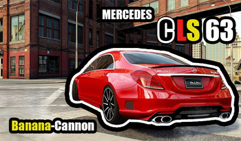 Mercedes CLS 63: Banana-Cannon