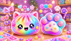 Dumplings and Taba paws - create squishies