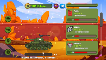 Tank evolution: Clicker