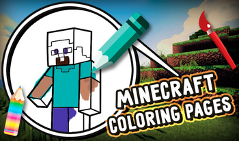 Minecraft coloring pages