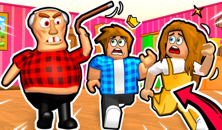 Escape From Evil Grandpa Obby!