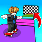 Oyun Obby: Skateboard Race