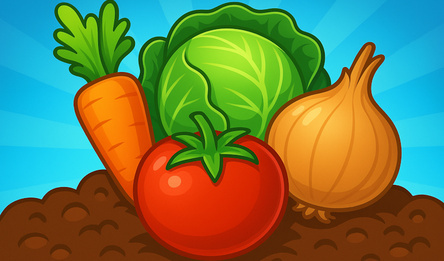 Merge Vegetables: Vegetable Garden 2048