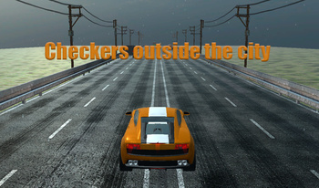 Checkers outside the city