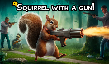 Squirrel with a gun!