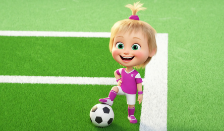 Help Masha score a goal!