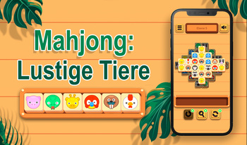 Mahjong: Lustige Tiere