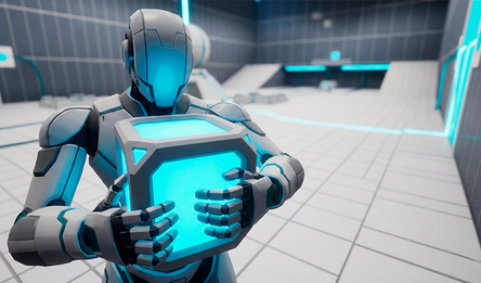 Cube. Open door 3D