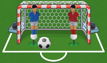 Foosball on springs