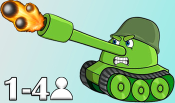 Tank Battle (one-two-three-four players)