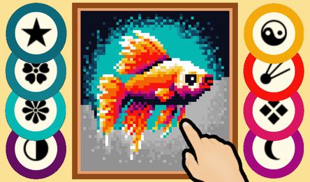 Coloring: Mosaic by Symbols